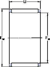 ตลับลูกปืน K 8x11x10 TN SKF