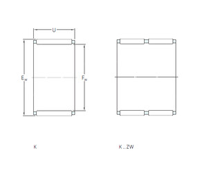 ตลับลูกปืน K68x74x35ZW SKF