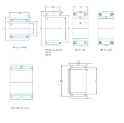 ตลับลูกปืน NA4902RS SKF