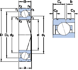 ตลับลูกปืน 71905 ACE/HCP4AL SKF