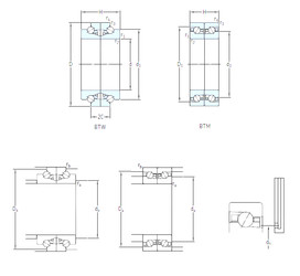 ตลับลูกปืน BTM 160 BM/HCP4CDB SKF