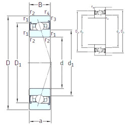 ตลับลูกปืน HX75 /S/NS 7CE1 SNFA