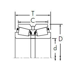 ตลับลูกปืน 749/742DC+X2S-749 Timken