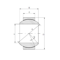 ตลับลูกปืน GE 180 HCR-2RS ISO