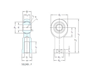 ตลับลูกปืน SIKB16F/VZ019 SKF