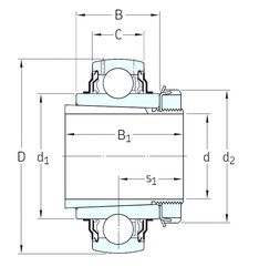 ตลับลูกปืน YSA210-2FK+HS2310 SKF