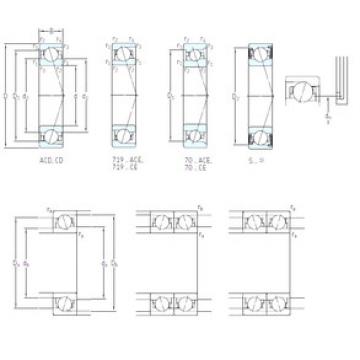 ตลับลูกปืน S71912 ACD/HCP4A SKF