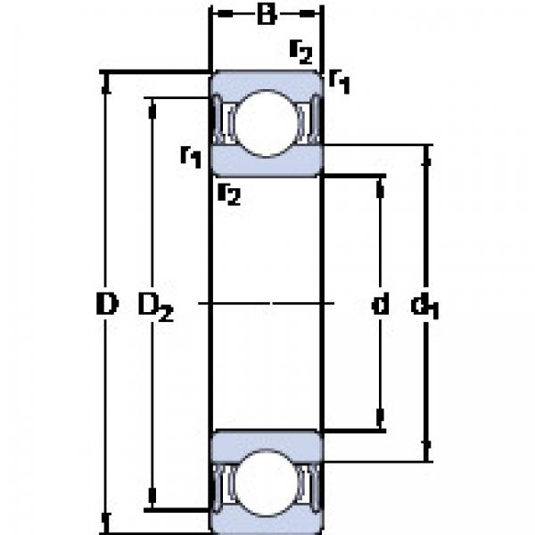 ตลับลูกปืน 6011-2RS1 SKF #1 image