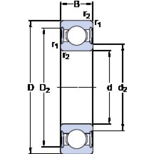 ตลับลูกปืน 61805-2RS1 SKF #1 image