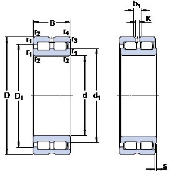 ตลับลูกปืน NNCF 5036 CV SKF #1 image