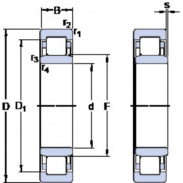 ตลับลูกปืน NU 2212 ECP SKF #1 image