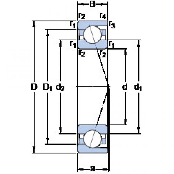 ตลับลูกปืน 71806 CD/P4 SKF #1 image