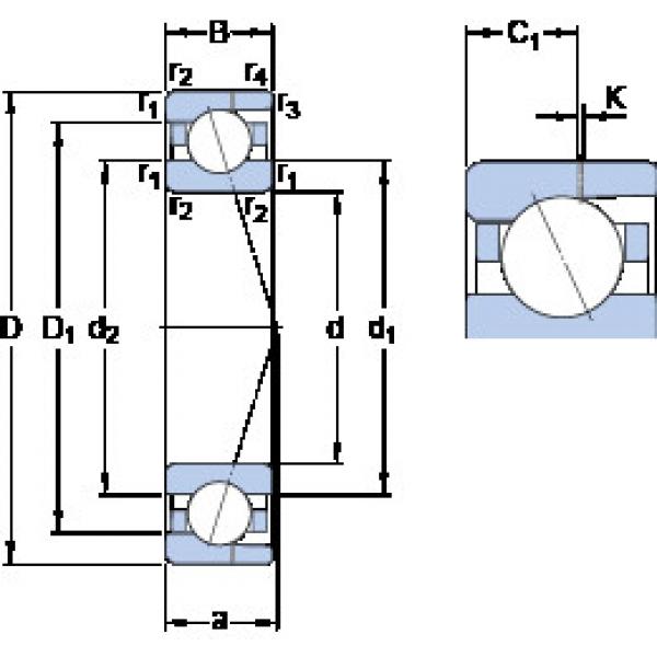 ตลับลูกปืน 7003 CD/HCP4AH SKF #1 image