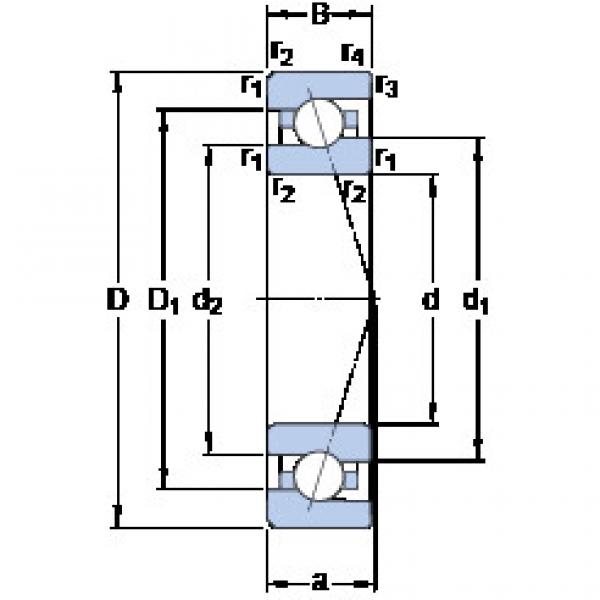 ตลับลูกปืน 7022 CE/HCP4A SKF #1 image