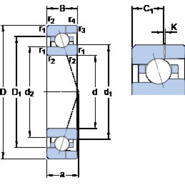 ตลับลูกปืน 7002 CE/HCP4AH SKF #1 image