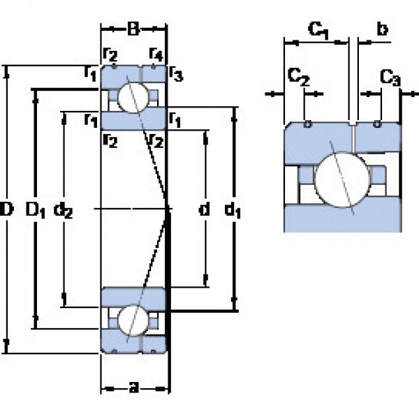 ตลับลูกปืน 7013 CE/P4AL SKF #1 image