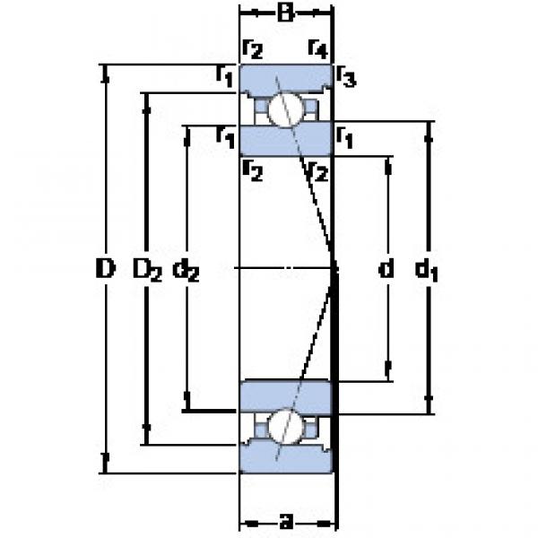 ตลับลูกปืน 7020 ACB/P4A SKF #1 image