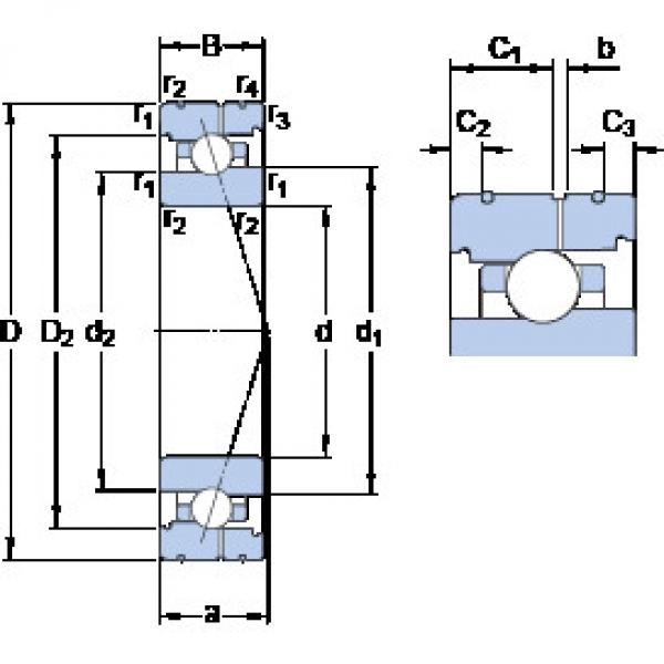 ตลับลูกปืน 71912 CB/HCP4AL SKF #1 image