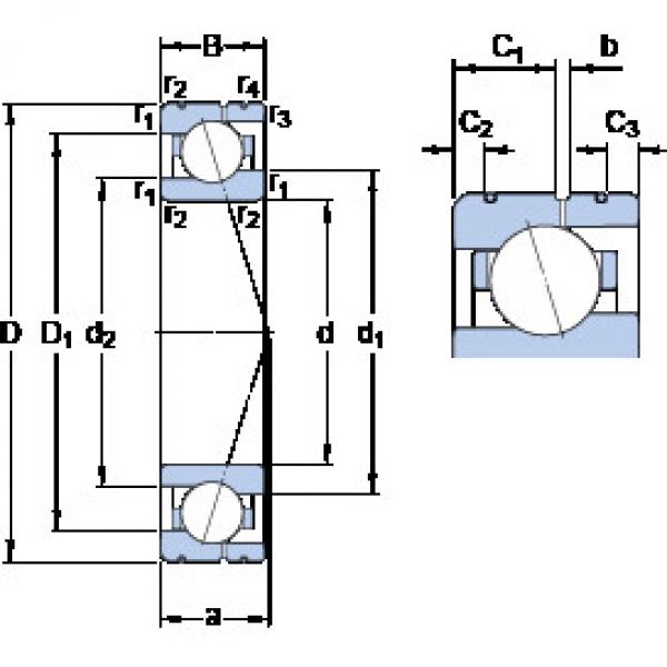 ตลับลูกปืน 71905 ACE/HCP4AL SKF #1 image