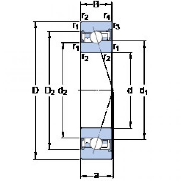 ตลับลูกปืน S7010 FW/HC SKF #1 image