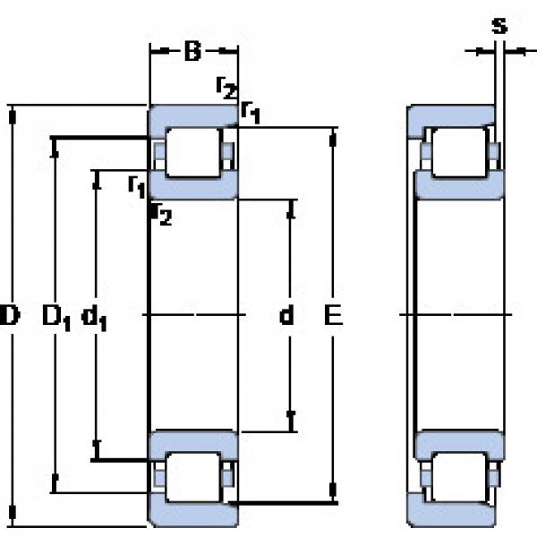 ตลับลูกปืน NF 19/600 ECMB SKF #1 image