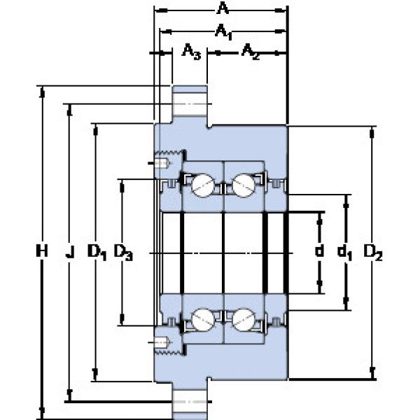 ตลับลูกปืน FBSA 208/DB SKF #1 image